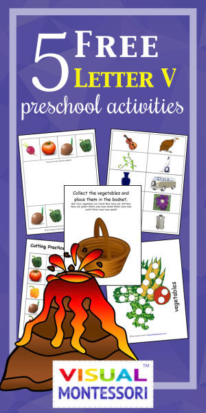5 FREE Preschool Alphabet Letter V Activities