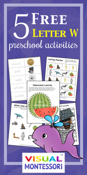 5 FREE Preschool Alphabet Letter W Activities for PreK