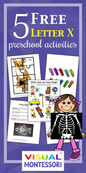 5 Free Letter X Preschool Activities