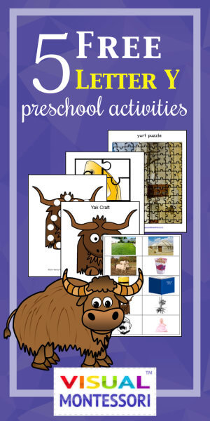5 Free Preschool Alphabet Letter Y Printables for Toddlers and Preschoolers