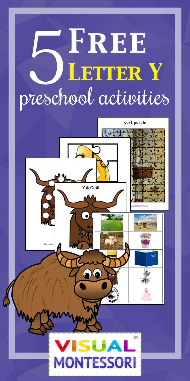 5 FREE Letter Y Preschool Worksheets from HappyandBlessedHome.com