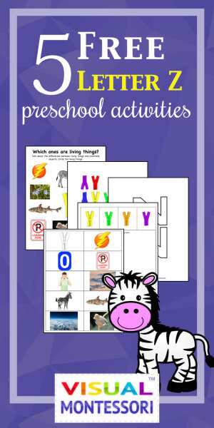 5 FREE Preschool Alphabet Letter Z Printables for PreK Fun and Learning