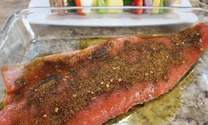Sesame Oil and Tequila Lime Seasoning for Easy Recipe for wild Alaska salmon with Tequila Lime Glaze