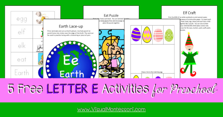 5 FREE Preschool Worksheets for Preschool Alphabet Letter 