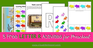 5 FREE LETTER Activities for Preschool Alphabet Letter R