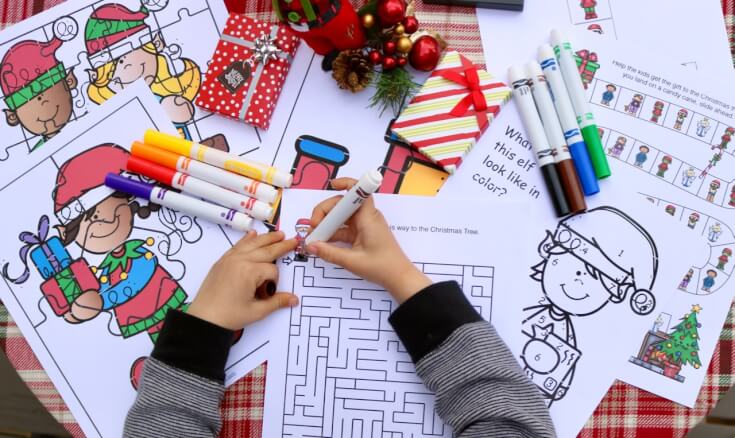 Hands on problems solving with this 5 FREE Color-by-Number Christmas Activities Pack