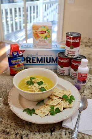 Chicken Noodle Soup and 15 Sick Day Activities for Kids Rectangle is a perfect way to salvage a sick day