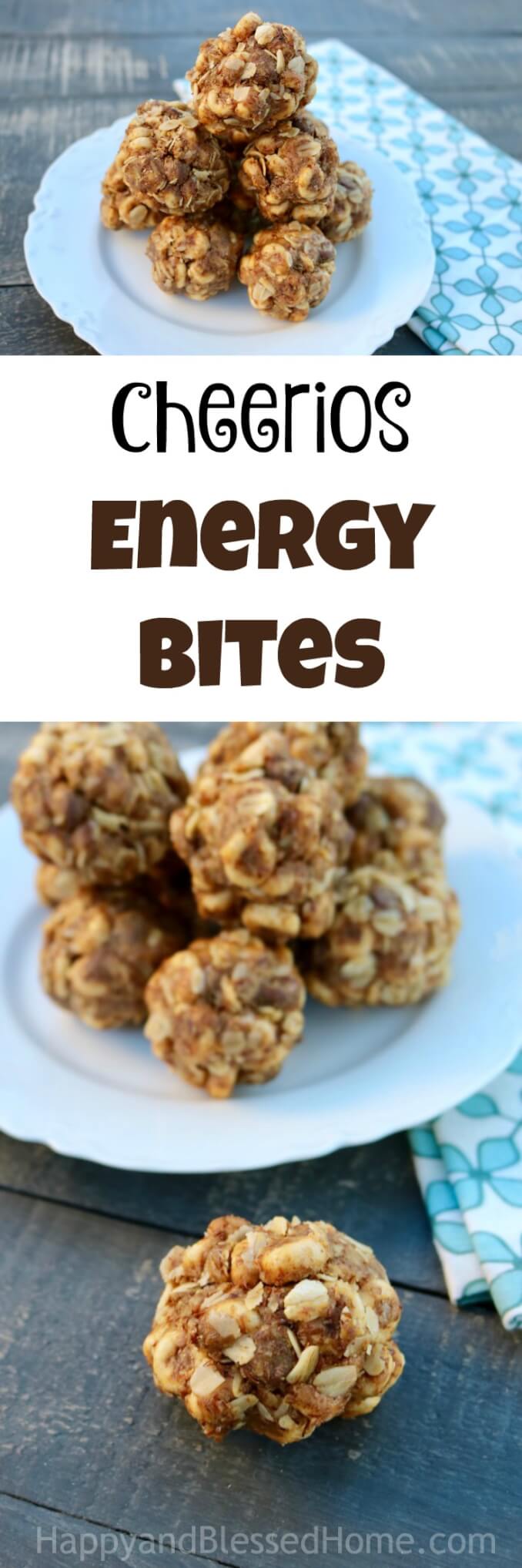 Easy Tutorial: How to Make an Energy Bites Recipe that Kids Love - Just use your favorite cereal. This example includes a Cheerios Energy Bites Recipe with Box Top tips. Hooray for protein powered snacks that my kids love! 