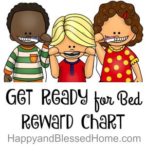 Get Ready for Bed Reward Chart