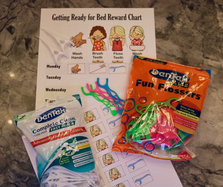 FREE Get Ready for Bed Reward Chart