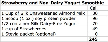 Strawberry and Non-Dairy Yogurt Smoothie