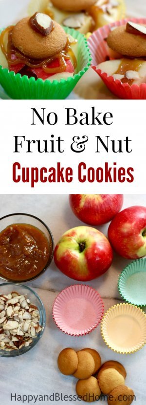 No Bake Fruit and Nut Cupcake Cookies