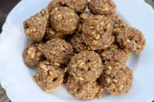 No baking just roll and eat this Crunchy Nutty Organic Energy Bites Recipe