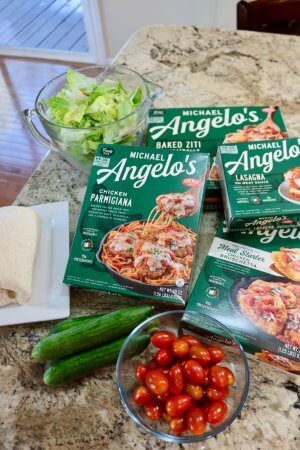 Simple Ingredients for an at-home Italian Family Meal by Michael Angelo's