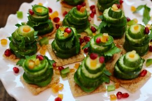 Easy Holiday Recipe Vegetable Stack Christmas Trees Recipe