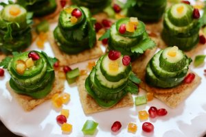 Perfect Snack Food Vegetable Stack Christmas Trees Recipe